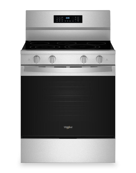 Whirlpool 30\" 5.3 Cu. Ft. Electric Range with No Preheat Air Fry - Fingerprint Resistant Stainless Steel - YWFES7030SZ