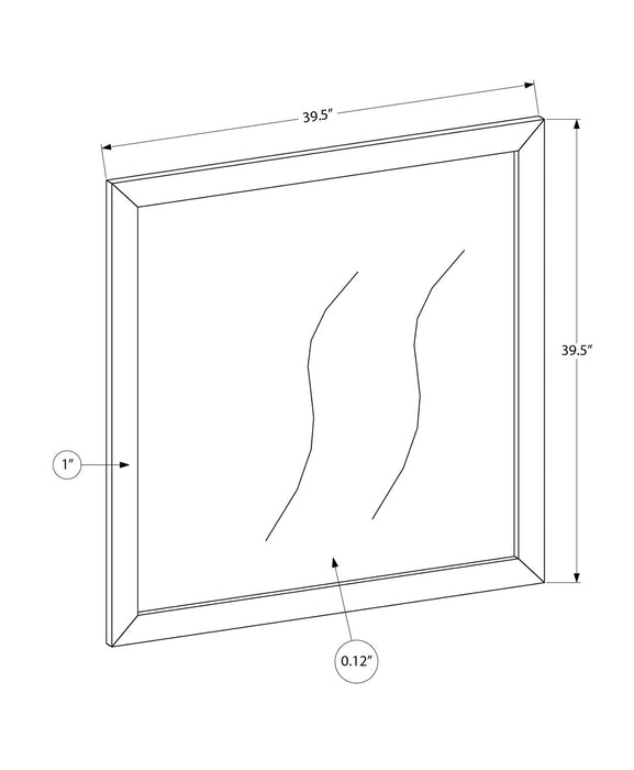 Clara Bedroom Dresser Mirror, Attachable, Wall Hanging - Bleached Oak