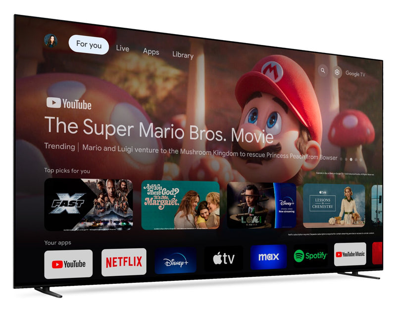 SONY 65\" Bravia 8 OLED 4K HDR10 Dolby Vision® XR OLED Motion 120Hz Exclusive Features for PlayStation®5 Google Smart TV (K65XR80)