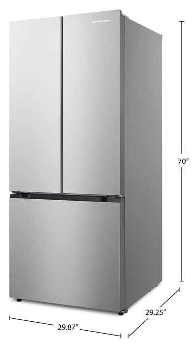 Hamilton Beach 17.7 Cu. Ft. French Door Refrigerator – Silver - HBF1772-NL 