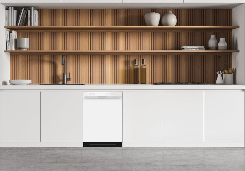 Midea 24\" Front-Control Dishwasher with Interior Light - MDF24P2BWW