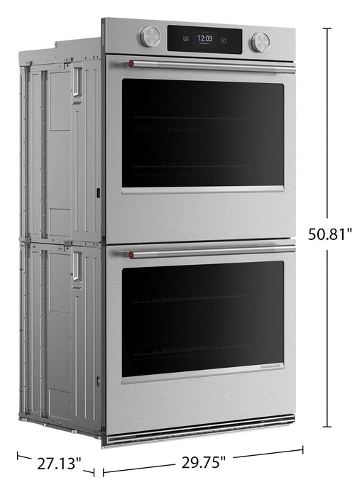 KitchenAid 30\" Smart Electric Double Wall Oven - PrintShield™ Stainless Steel - KOED730SPS\t
