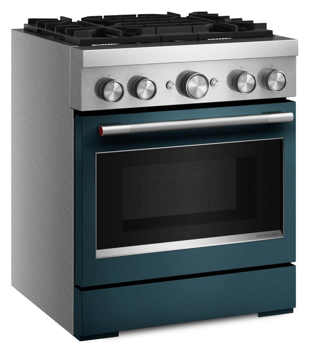KitchenAid 4.1 Cu. Ft. Dual Fuel Range with No Preheat Air Fry Mode – Agave - KFDS930SAG