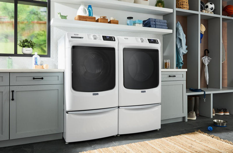 Maytag 5.8 Cu. Ft. Pet Pro Smart Front-Load Washer and 7.4 Cu. Ft. Gas Dryer - White