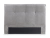 Amos Upholstered Headboard in Grey Fabric, Tufted - Queen Size