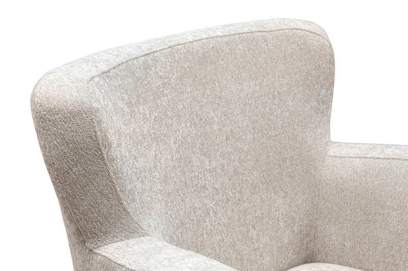 Zello 29.75\" Linen-Look Fabric Accent Chair - Linen