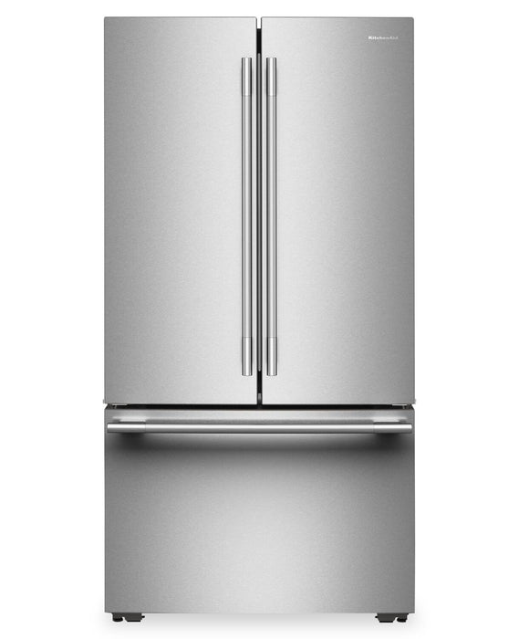 KitchenAid 36\" 24 Cu. Ft. Counter-Depth French Door Refrigerator - PrintShield Stainless - KRFC236SPS