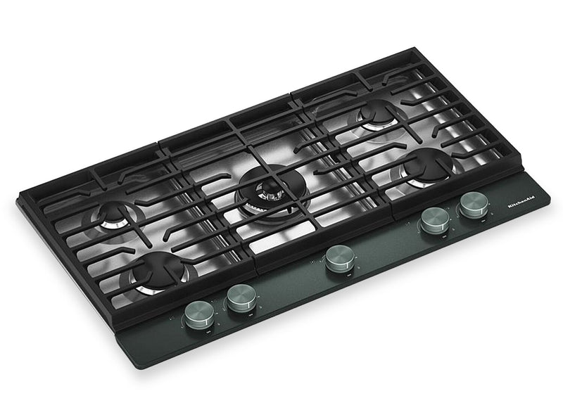 KitchenAid Gas-on-Metal Cooktop with Integrated Wok Grate – Juniper - KCGK536SJP