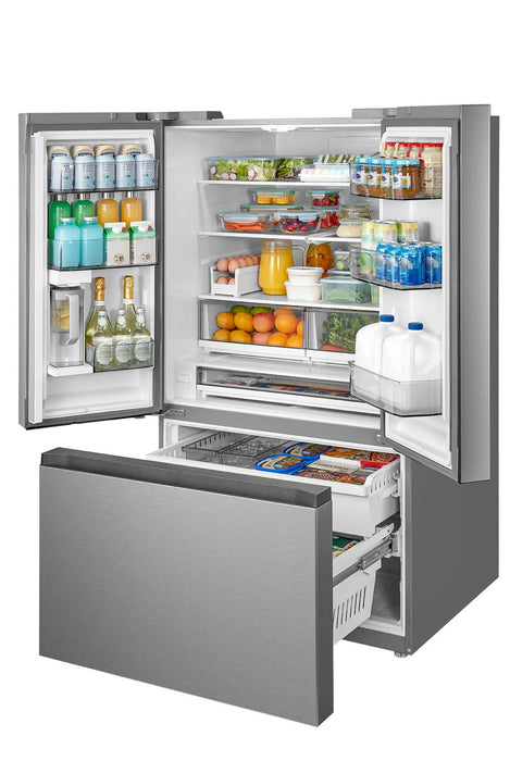 Midea 35.8\" 31.7 Cu. Ft. French-Door Refrigerator - Stainless Steel - MRF32I6BST