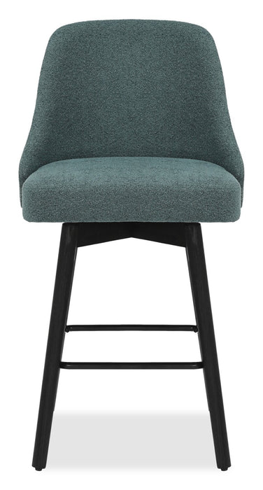 Nash Counter-Height Swivel Bar Stool - Blue