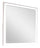 Halo Bedroom Dresser Mirror with LED Light, Glam - White