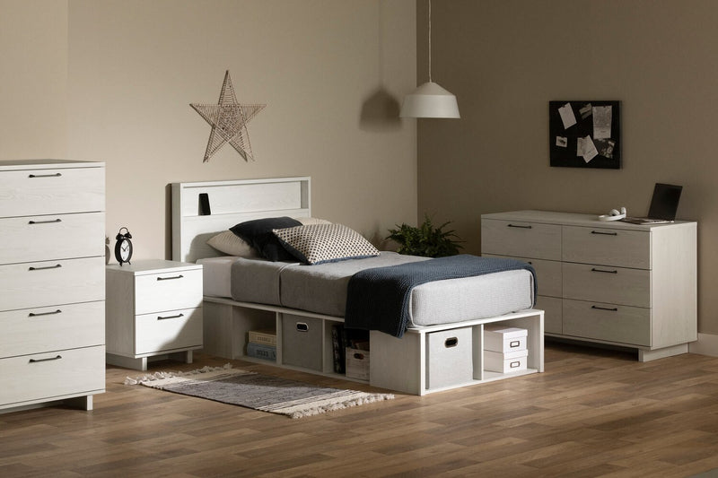 Everley 5-Drawer Bedroom Chest, 29\"W - White