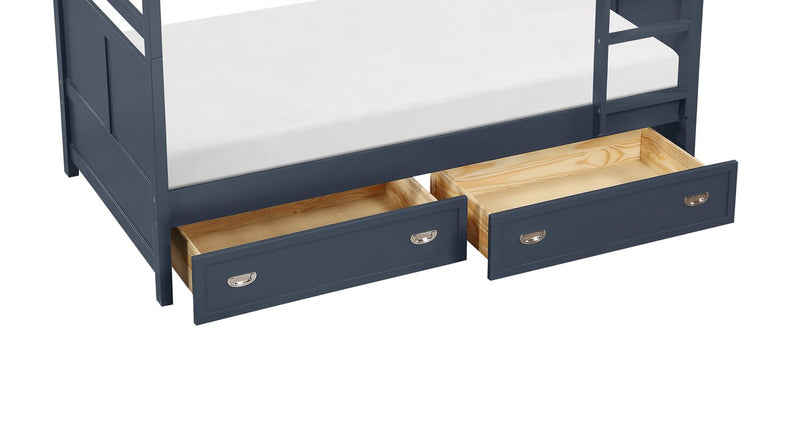 Quinn Trundle Drawers for Bed or Bunk, Set of 2 - Blue