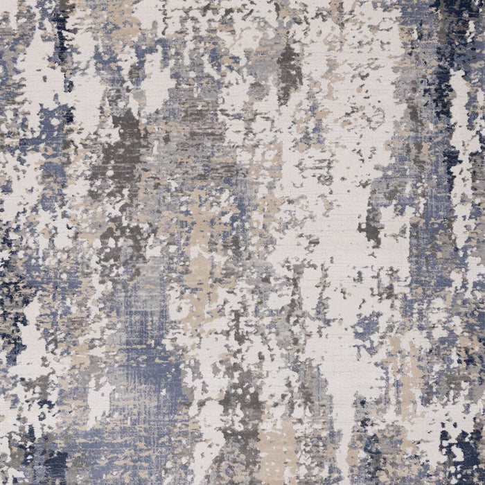 Lucas 6'7\" x 9'6\" Distressed Area Rug - Blue