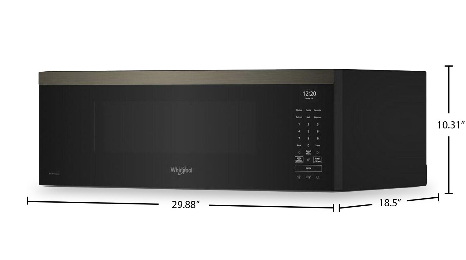 Whirlpool Smart Low-Profile Over-the-Range Microwave