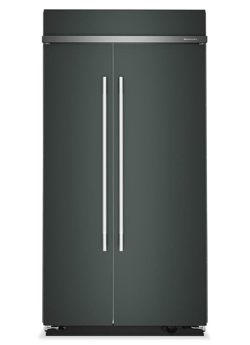 Kitchenaid 42\" 25.5 Cu. Ft. Built-In Side-by-Side Refrigerator with Platinum Interior – Juniper - KBSN742SJP 
