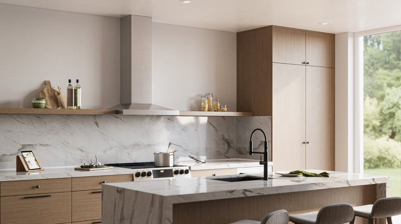 Broan 36\" Pyramid Chimney Range Hood with Code Ready™ Technology - EWS1366SS