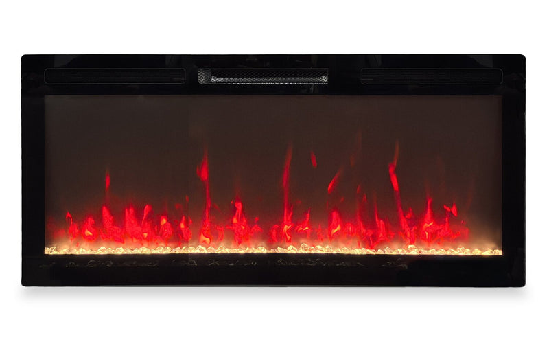 Mirage 42\" Modern Electric Fireplace - Black