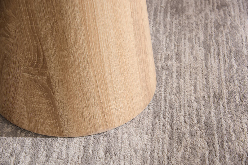 Sloane 19.5\" 2-Piece Round Accent Table – Weathered White 