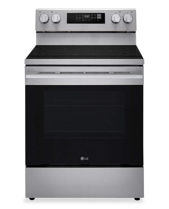 LG 30\" 6.3 Cu Ft. Smart Electric Range with Probake Convection® and EasyClean® - Stainless Steel - LREN6321YE