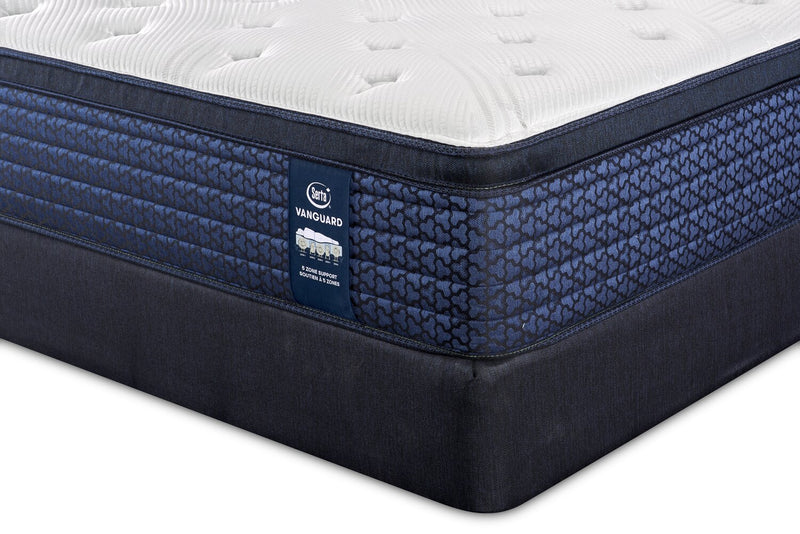 Serta Vanguard Stonebridge Eurotop Medium Twin Mattress Set