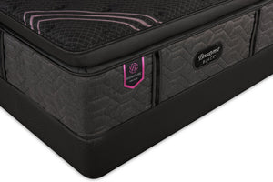 Beautyrest Black Signature Orchid Euro Pillowtop Queen Mattress Set