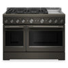 KitchenAid 6.3 Cu. Ft. 6 Burner Commercial-Style Gas Range – Black Ore - KFGD948SBE