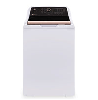 GE 5.3 Cu. Ft. Top Load Washer - White and Rose Gold - GTW690BMYWR 