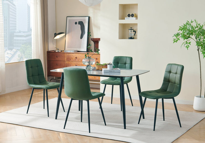 Arlo 5-Piece Dining Set - Green