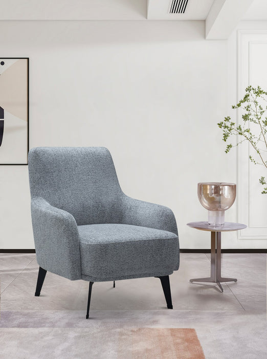 Monroe 29\" Fabric Accent Chair with Metal Legs - Grey