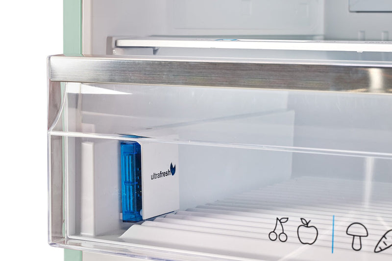 Unique Classic Retro 28\" 17 Cu Ft. Bottom Mount Refrigerator - Green - UNQ-455L LG AC