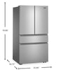 Whirlpool 36" 30 Cu. Ft. French Door Refrigerator – Fingerprint Resistant Stainless Steel - WRMF3336SZ | Réfrigérateur Whirlpool de 30 pi3 et de 36 po à portes françaises - acier inoxydable résistant aux traces de doigts - WRMF3336SZ