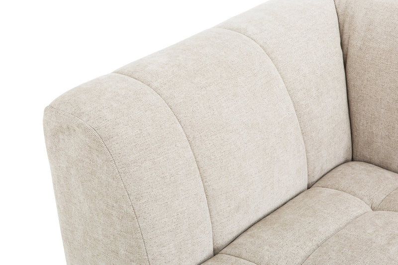 Oaklyn Modular 109\" Fabric Sofa with Tufted Seat Cushions - Beige