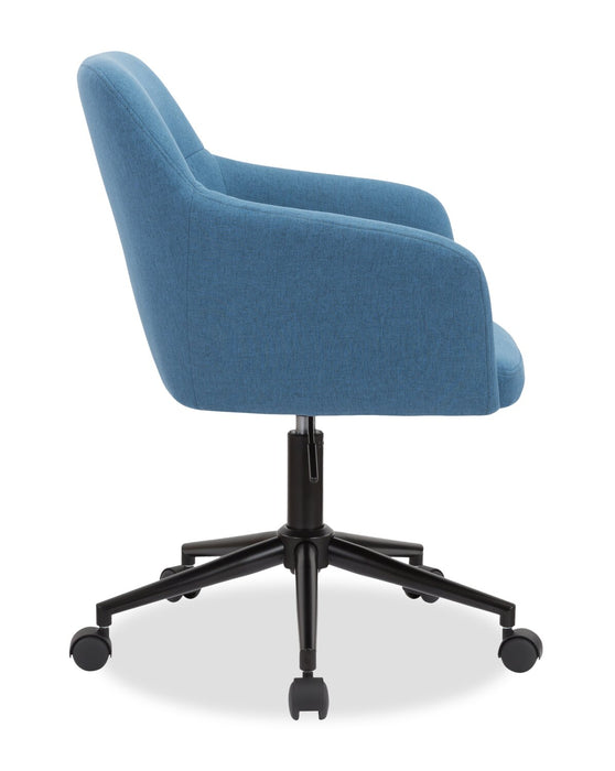 Stevie 23\" Swivel Office Chair with Adjustable Height – Blue