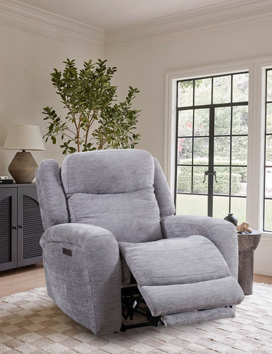 Atlantis 38\" Fabric Power Reclining Chair with USB Port - Dove Grey