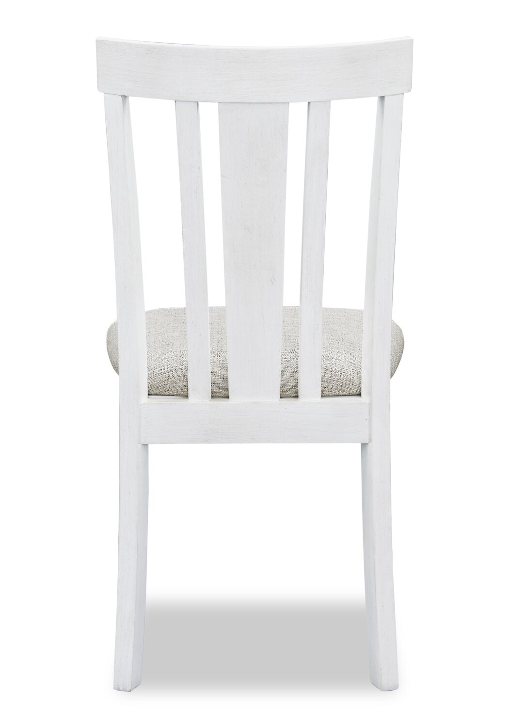 Brook Dining Chair with Polyester Fabric White/Grey The Brick