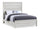 Haven Panel Bed with Headboard & Frame, White - Queen Size