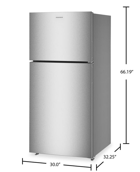 Amana 30\" 19.3 Cu. Ft. Top-Freezer Refrigerator – Fingerprint Resistant Stainless Steel - ARTX2419SZ