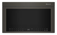 KitchenAid Multifunction Smart Flush Mount Over-the-Range Microwave Oven – Black Ore - YKMMF730PBE