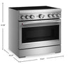 KitchenAid 36" 5.1 Cu. Ft. Freestanding Induction Range with No Preheat Air Fry – Stainless Steel - KFIS936SSS | Cuisinière à induction KitchenAid de 5,1 pi3 et de 36 po avec friture à air sans préchauffage - acier inoxydable - KFIS936SSS