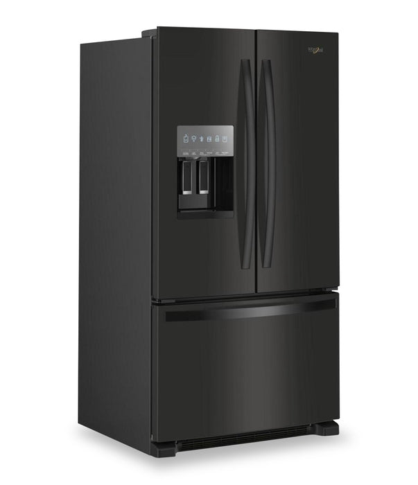 Whirlpool 36\" 25 Cu. Ft. French-Door Refrigerator with Ice and Water Dispenser - WRFF3436RB