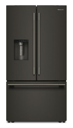KitchenAid 30 Cu. Ft. French Door Refrigerator – Black Ore - KRFF436SBE 