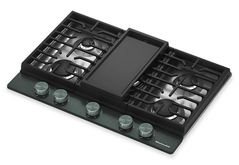  KitchenAid Gas-on-Metal Cooktop with CookShield Finish - Juniper - KCGK730SJP