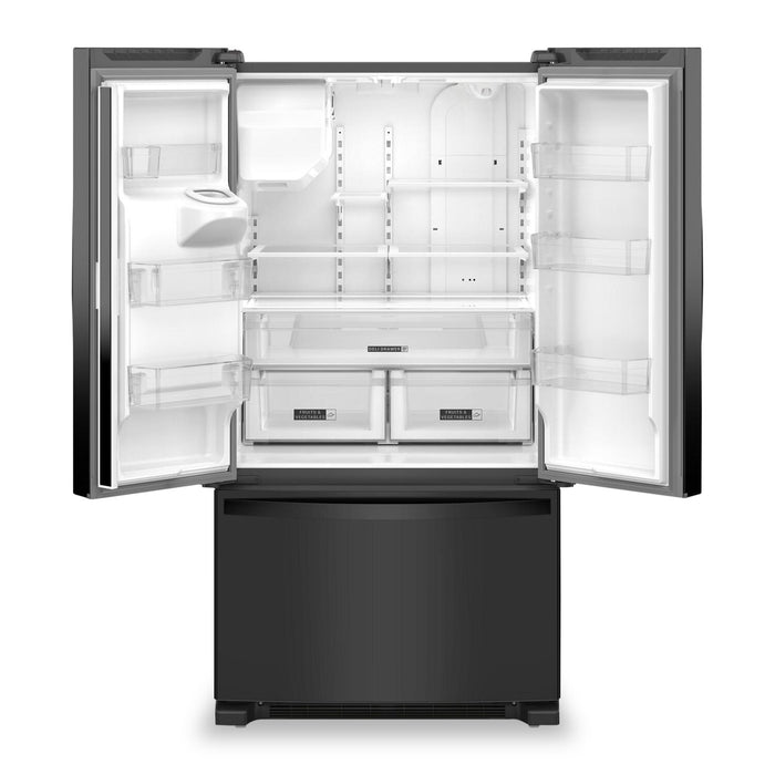Whirlpool 36\" 25 Cu. Ft. French-Door Refrigerator with Ice and Water Dispenser - WRFF3436RB