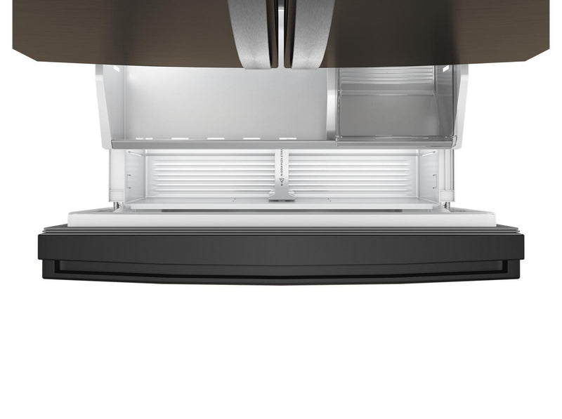 Whirlpool 36\" 24 Cu. Ft. True Counter Depth French Door Refrigerator – Black Stainless Steel - WRFC3036RV