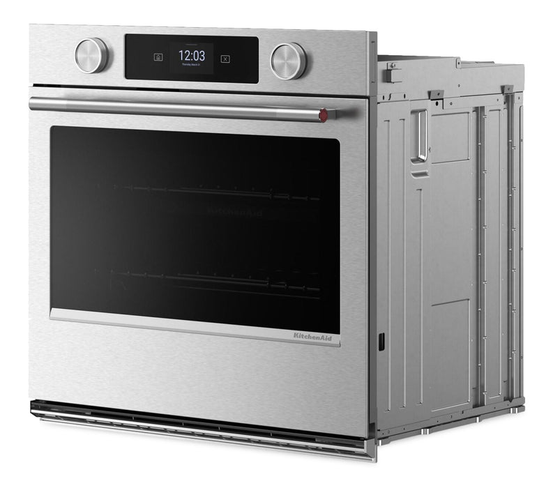 KitchenAid 30\" Smart Electric Single Wall Oven – PrintShield Stainless Steel - KOES730SPS