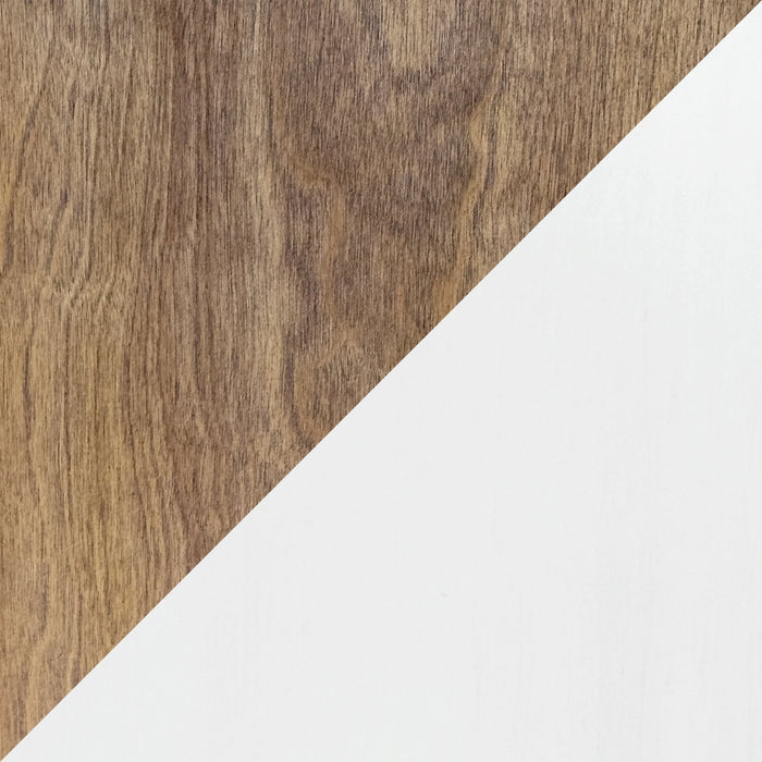 Sterling 95.83\" Modern TV Stand with Storage and Cable Management for TVs up to 100\" – Brown & White