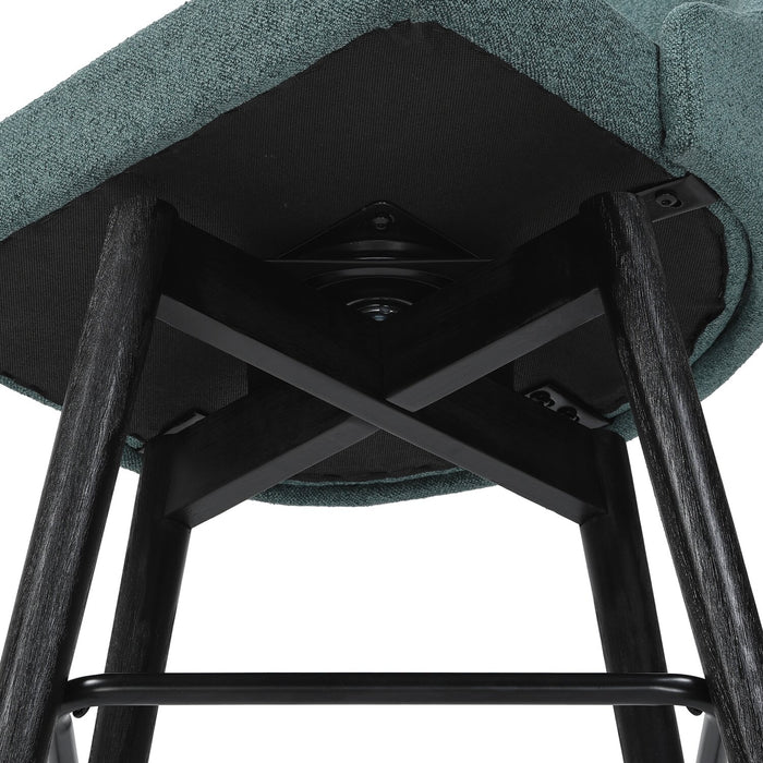 Nash Counter-Height Swivel Bar Stool - Blue