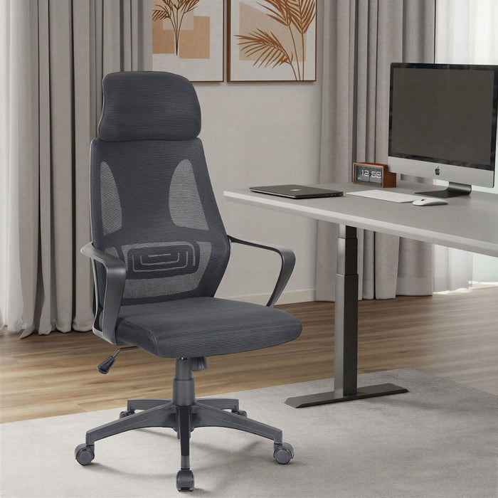 Bennet 24.4\" Adjustable Mesh Office Chair – Black