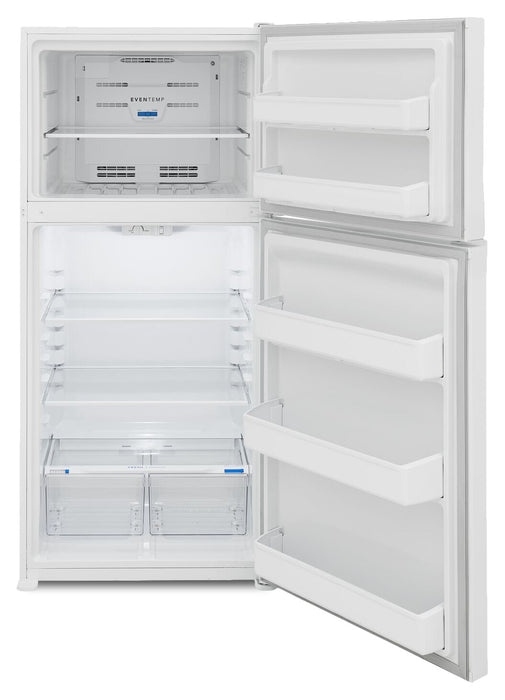 Frigidaire 30\" 20 Cu. Ft. Top Freezer Refrigerator – White - FFHT2022AW 